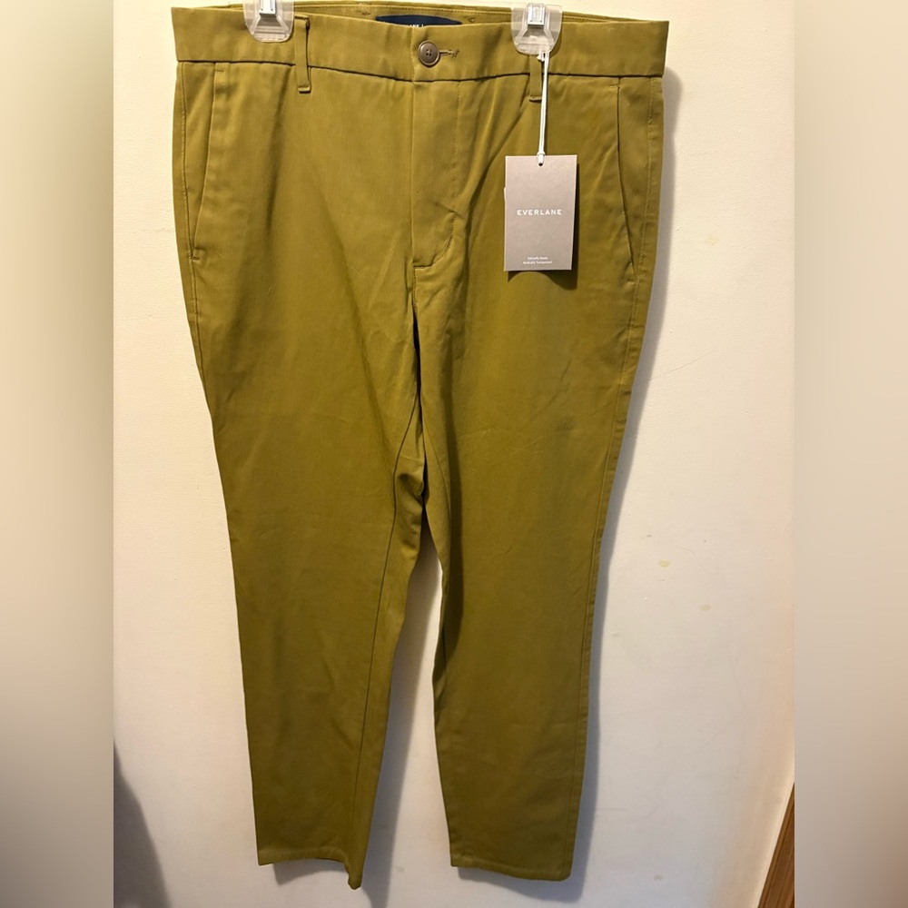 NWT Everlane Performance Chino Slim fit Uniform olive 31 x 30 - Picture 2 of 8
